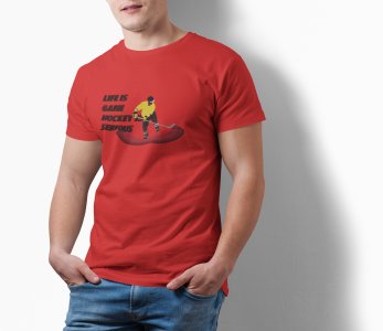 Hockey Serious - Red - Printed - Sports cool Men's T-shirt