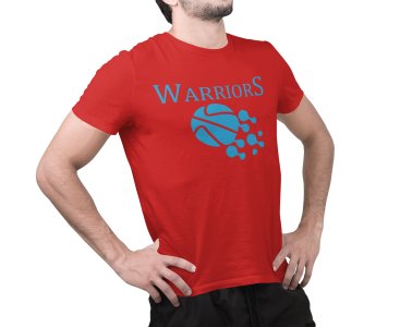 Warriors - Red - Printed - Sports cool Men's T-shirt