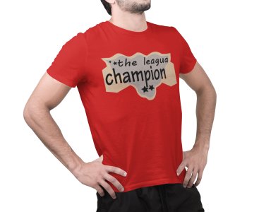 The League Champion - Red - Printed - Sports cool Men's T-shirt