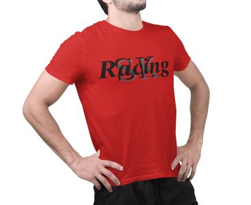 Racing King - Red - Printed - Sports cool Men's T-shirt