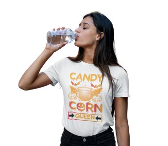 Candy corn - Printed Tees for Women's -designed for Halloween