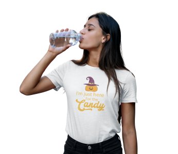 I'm just here - Printed Tees for Women's - designed for Halloween