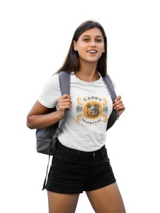Candy inspector - Printed Tees for Women's -designed for Halloween