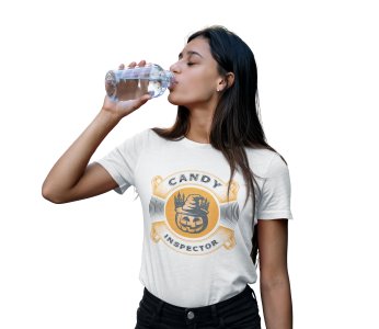 Candy inspector - Printed Tees for Women's -designed for Halloween