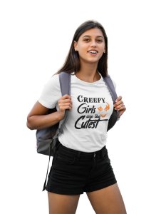 Creepy girls - Printed Tees for Women's -designed for Halloween