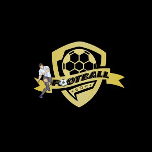 Football - Black - Printed - Sports cool Men's T-shirt