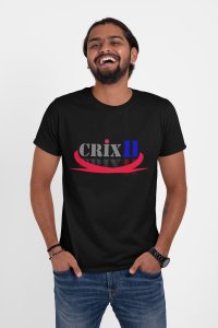 Crix 11 - Black - Printed - Sports cool Men's T-shirt