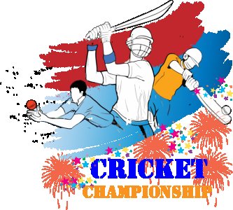 Cricket Championship - Black - Printed - Sports cool Men's T-shirt