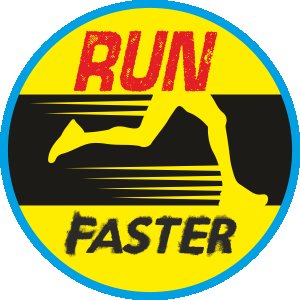 Run Faster - Yellow - Black - Printed - Sports cool Men's T-shirt