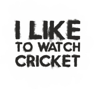 I like to watch cricket - Black - Printed - Sports cool Men's T-shirt