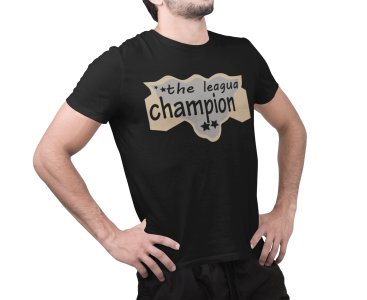 The League Champion - Black - Printed - Sports cool Men's T-shirt