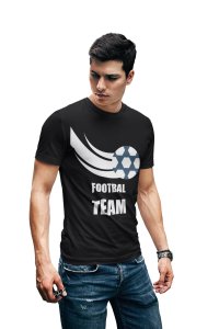 Football Team -Black - Printed - Sports cool Men's T-shirt