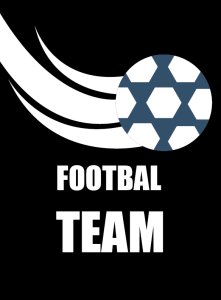 Football Team -Black - Printed - Sports cool Men's T-shirt