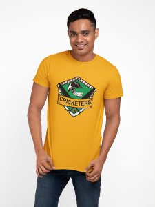 Cricketers - Yellow - Printed - Sports cool Men's T-shirt
