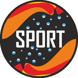 Sports - illustrative round - Yellow - Printed - Sports cool Men's T-shirt