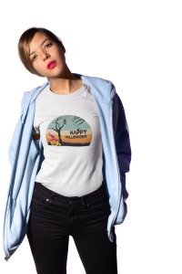 Happy halloween - Printed Tees for Women's -designed for Halloween