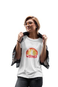 Hanging With My witches - Printed Tees for Women's -designed for Halloween