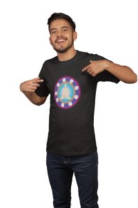 A Man Is Sitting Without Clothes, Surrounded By Many Peoples, Round Neck Tshirt - Clothes for Yoga Lovers - Suitable For Regular Yoga Going People - Foremost Gifting Material for Your Friends and Close Ones