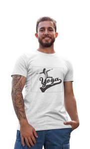 Yoga - White - Comfortable Yoga T-shirts for Yoga Printed Men's T-shirts White