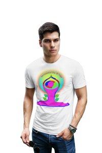 International Day of Yoga - White - Comfortable Yoga T-shirts for Yoga Printed Men's T-shirts White