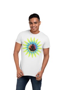 Yoga Meditation energy - White - Comfortable Yoga T-shirts for Yoga Printed Men's T-shirts White