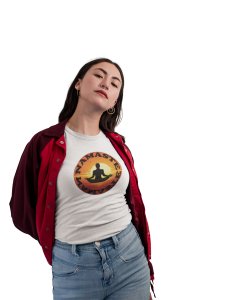 Namaste Text In Black-White-Clothes for Yoga Lovers - Suitable For Regular Yoga Going People - Foremost Gifting Material for Your Friends