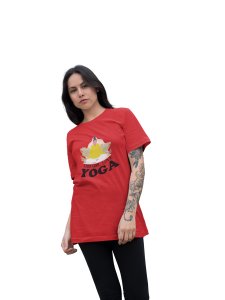 This Girls Love Yoga -Clothes for Yoga Lovers- Red - Suitable For Regular Yoga Going People - Foremost Gifting Material for Your Friends