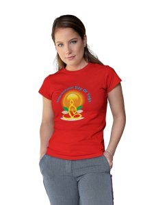 International Day Of Yoga-Red-Clothes for Yoga Lovers- Red - Suitable For Regular Yoga Going People - Foremost Gifting Material for Your Friends