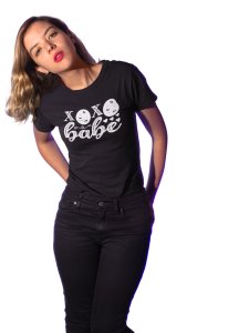 XOXO Babe Black- Printed T-Shirts