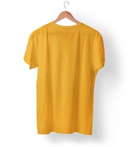 Cute Couple Holding Hands-Printed Yellow T-Shirts