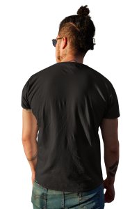 Dogaholic - printed stylish Black cotton tshirt- tshirts for men