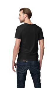 Dogs books and coffee - printed stylish Black cotton tshirt- tshirts for men
