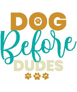 Dog before dudes - Black-printed cotton t-shirt - comfortable, stylish