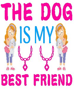 Dog is my best friend - printed stylish Black cotton tshirt- tshirts for men