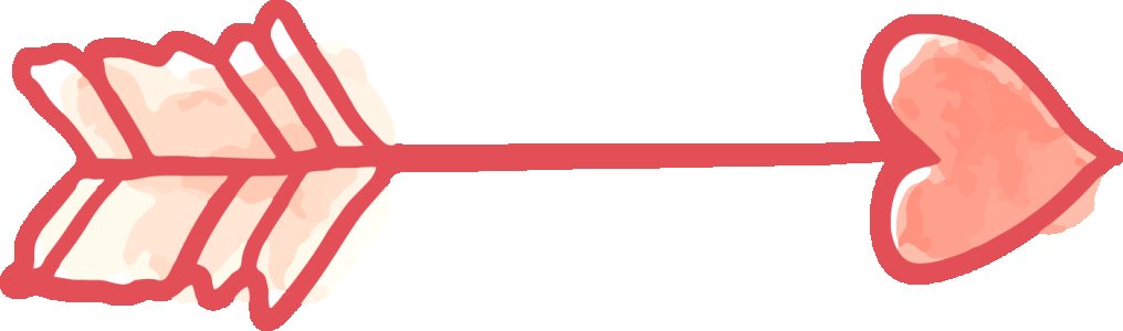 Arrow Of Love Red-Printed T-Shirts