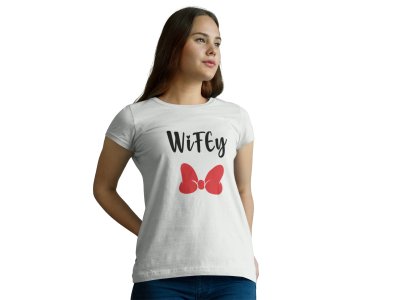 Wifey White-Printed T-Shirts