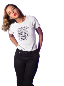 How to Spell Love Printed White T-Shirts