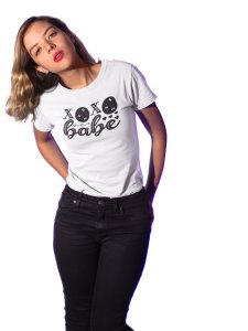 XOXO Babe Printed White T-Shirts