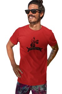 Bodybuilding Center, (BG Black), Round Neck Gym Tshirt, (Red Tshirt) - Clothes for Gym Lovers - Suitable for Gym Going Person - Foremost Gifting Material for Your Friends and Close Ones