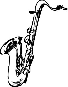 Saxophone- White - Men's - printed T-shirt - comfortable round neck Cotton