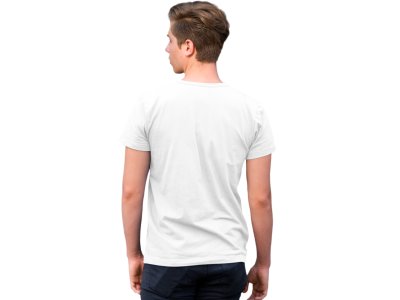 Music mania - White - Men's - printed T-shirt - comfortable round neck Cotton