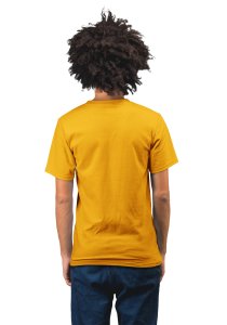 Muiscal instrument-Yellow - Men's - printed T-shirt - comfortable round neck Cotton