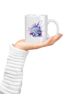 Musical instrument - music themed printed ceramic white coffee and tea mugs/ cups for music lovers
