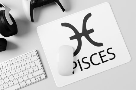 Pisces - Zodiac Sign Printed Mousepads For Astrology Lovers