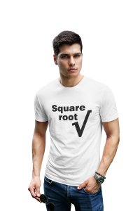 Square root (White T) -Clothes for Mathematics Lover - Foremost Gifting Material for Your Friends, Teachers, and Close Ones