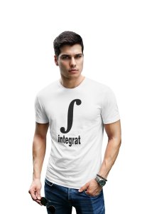Integrat (White T) -Clothes for Mathematics Lover - Foremost Gifting Material for Your Friends, Teachers, and Close Ones