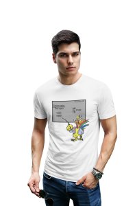 Hen (White T) -Clothes for Mathematics Lover - Foremost Gifting Material for Your Friends, Teachers, and Close Ones