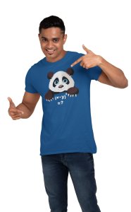 Panda (Blue T)-Clothes for Mathematics Lover - Foremost Gifting Material for Your Friends, Teachers, and Close Ones