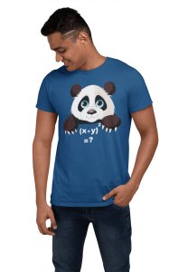 Panda (Blue T)-Clothes for Mathematics Lover - Foremost Gifting Material for Your Friends, Teachers, and Close Ones