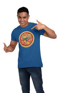 Pizza (Blue T) - Clothes for Mathematics Lover - Foremost Gifting Material for Your Friends, Teachers, and Close Ones